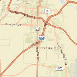 Hunt County Street Map