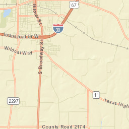 Interstate 30, Sulphur Springs, TX 75482 Street Map