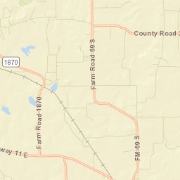 Farm to Market 1870, Sulphur Springs, TX Street Map