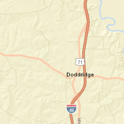 Doddridge Arkansas Street Map