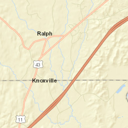 Ralph Alabama Street Map