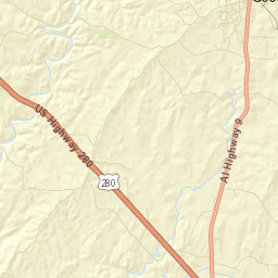 Hatchet Alabama Street Map