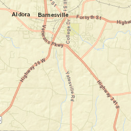 Barnesville Street Map