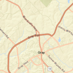 Gray Street Map