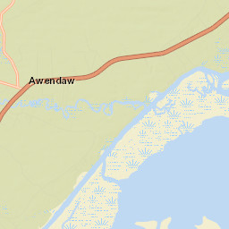 Awendaw Street Map