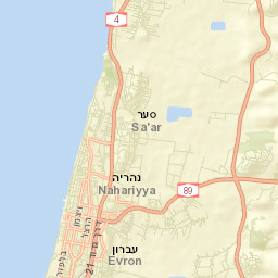 Nahariyya Street Map