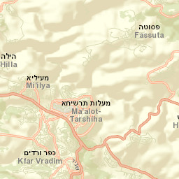 Kefar Weradim Street Map