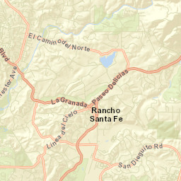 Olivenhain California Street Map