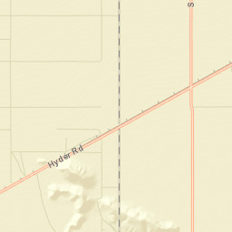 Hyder Arizona Street Map