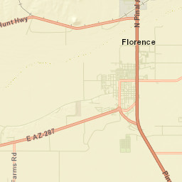 Florence Arizona Street Map