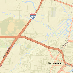 Roanoke Street Map