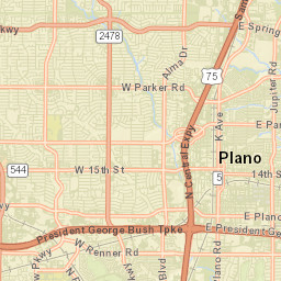 Plano Street Map