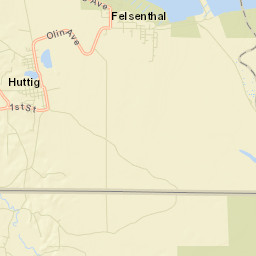 Huttig Arkansas Street Map