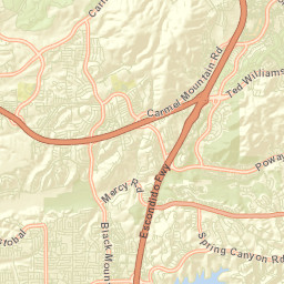 Sabre Springs California Street Map