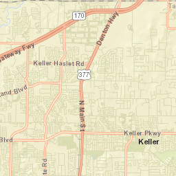 Keller Street Map