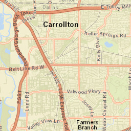 Farmers Branch Street Map