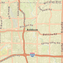 Addison Street Map