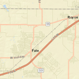 Royse City Street Map