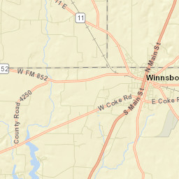 Farm to Market 852, Winnsboro, TX Street Map