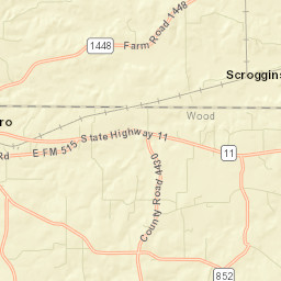 Farm to Market Road 1448, Winnsboro, TX Street Map