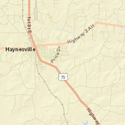Haynesville Street Map
