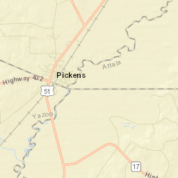Pickens Street Map