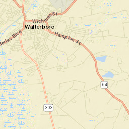 Walterboro Street Map