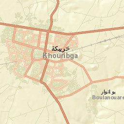 Khouribga Street Map