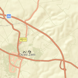 Oued Zem Street Map