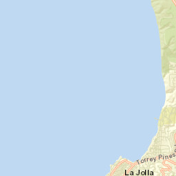 La Jolla Shores California Street Map