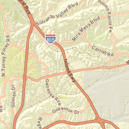 University City California Street Map