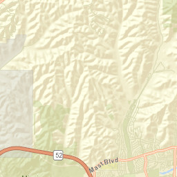 Carlton Hills California Street Map