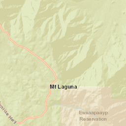 Mount Laguna California Street Map
