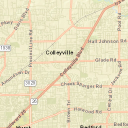 Colleyville Street Map