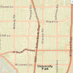 University Park Street Map