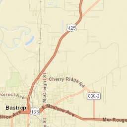 Bastrop Street Map