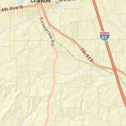 Clanton Alabama Street Map