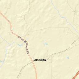 Cusseta Alabama Street Map