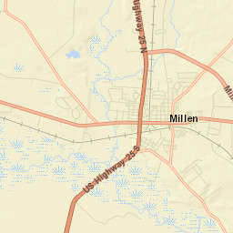 Millen Street Map