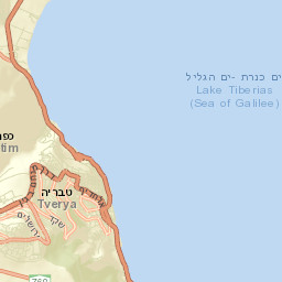 Tiberias Street Map