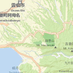 Unzen-shi Street Map