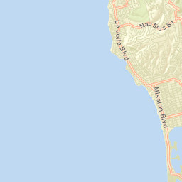 Mission Beach California Street Map
