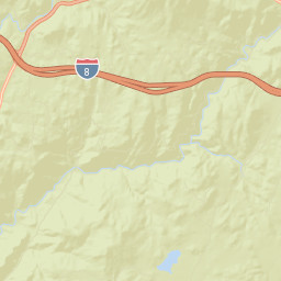 Descanso Junction California Street Map