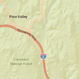 Pine Valley California Street Map