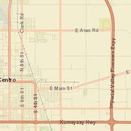El Centro California Street Map