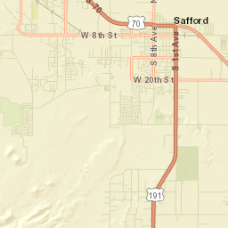 Safford Arizona Street Map