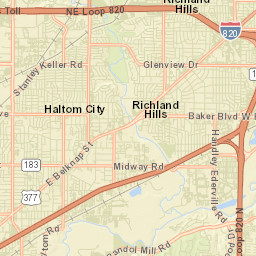 Richland Hills Street Map