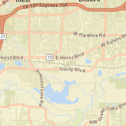 Hurst Street Map