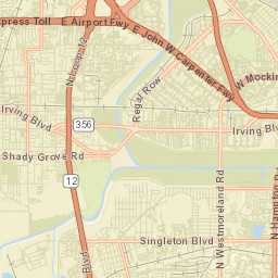 7744-7818 North Stemmons Freeway Dallas Street Map