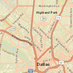 Highland Park Street Map